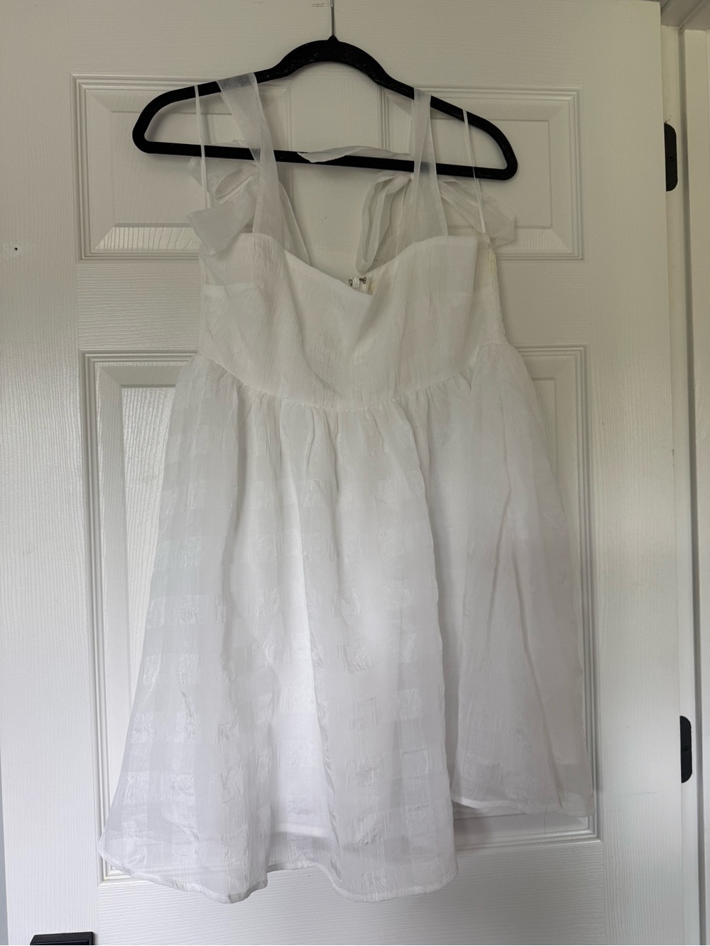 Lizard Thicket White Sheer A-Line Sundress